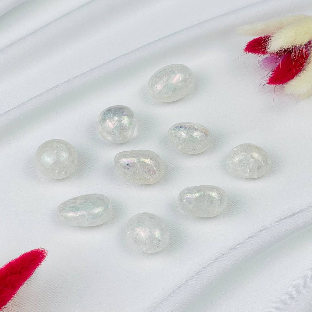 Галтовка из Горного Хрусталя (титан. покрытие)