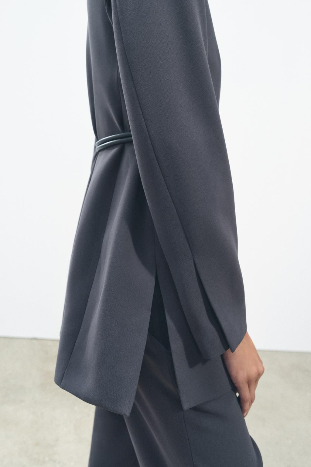 ZW COLLECTION BELTED BLAZER - Zara фото 8