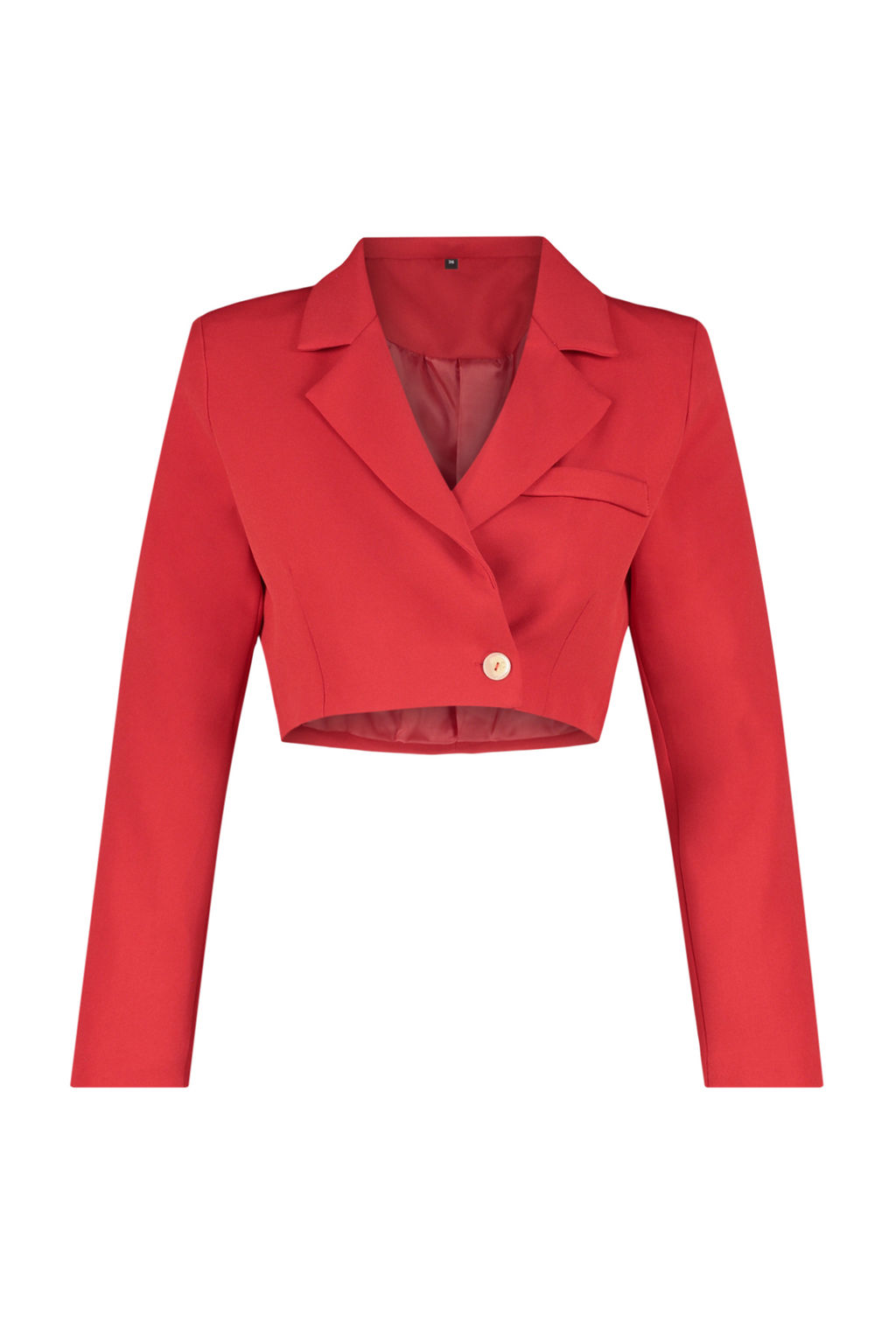 TRENDYOLMILLA Siyah Crop Astarl? Dokuma Blazer Ceket TWOAW22CE0086  фото 7