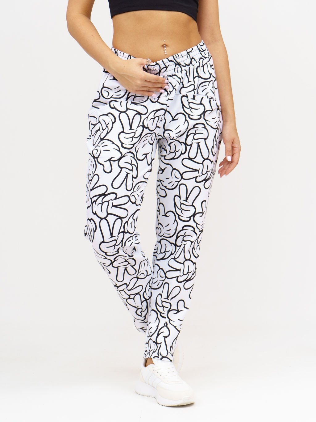 953 Брюки "Белый/микки"