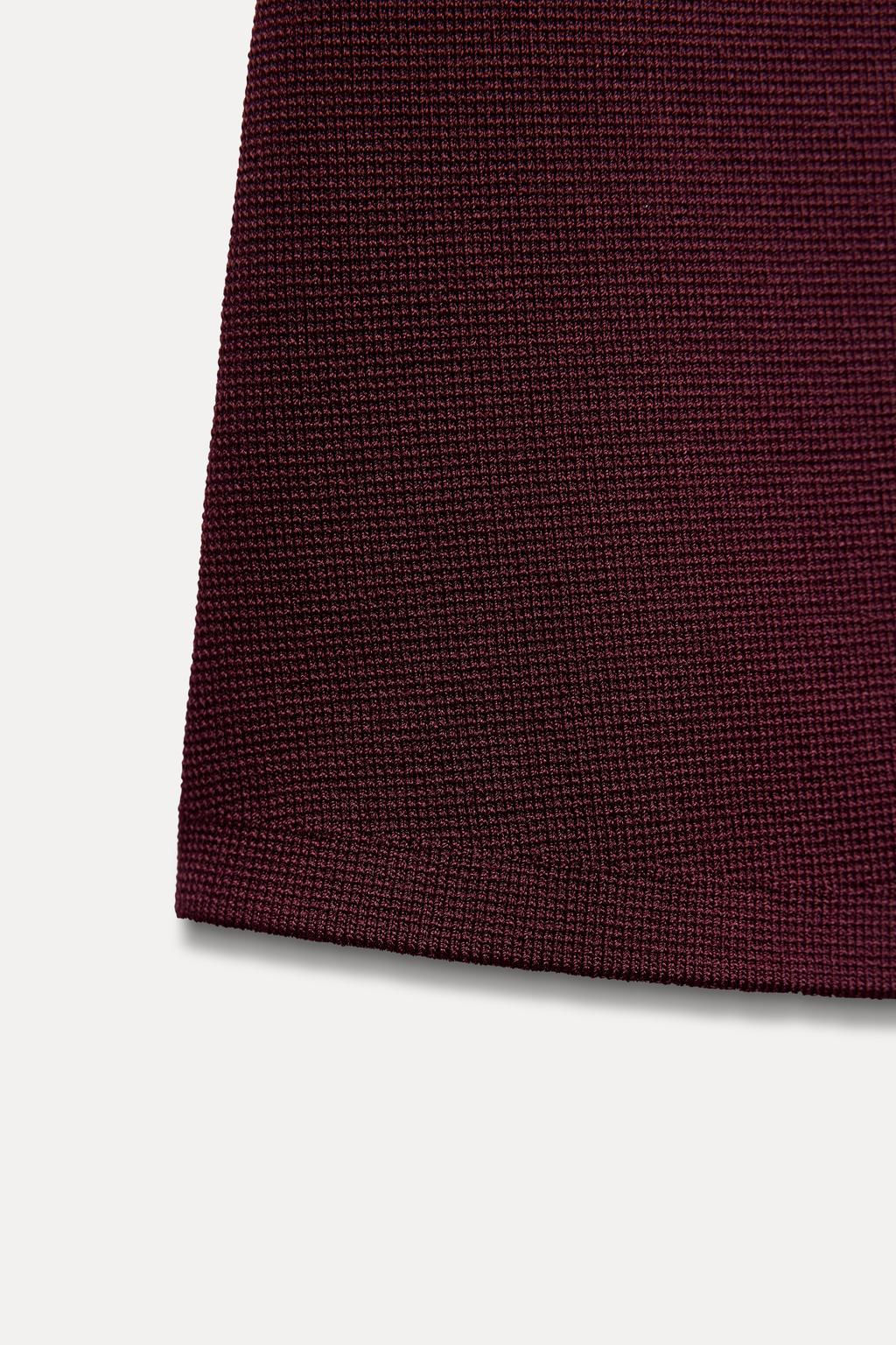 PLAIN KNIT MINI SKIRT - Zara фото 7