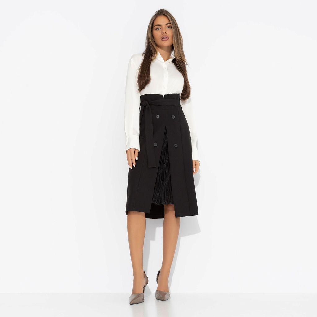 Юбка с имитацией многослойности, Местная знаменитость new (с поясом) - Charutti фото 22
