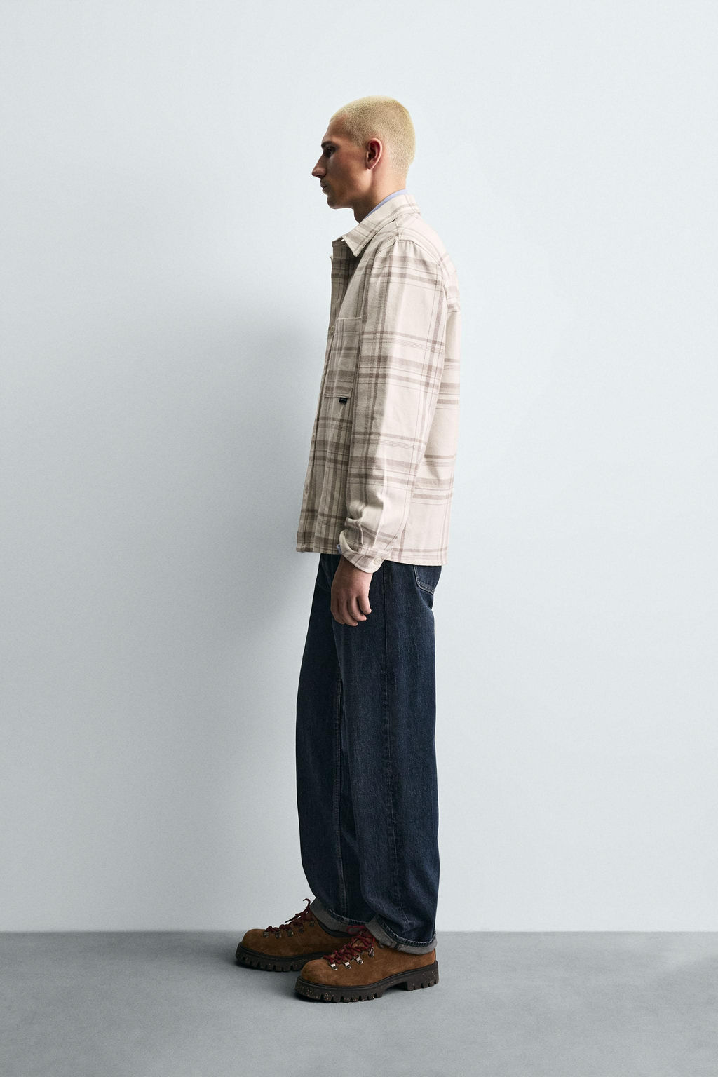 CHECKED FLANNEL SHIRT - Zara фото 4