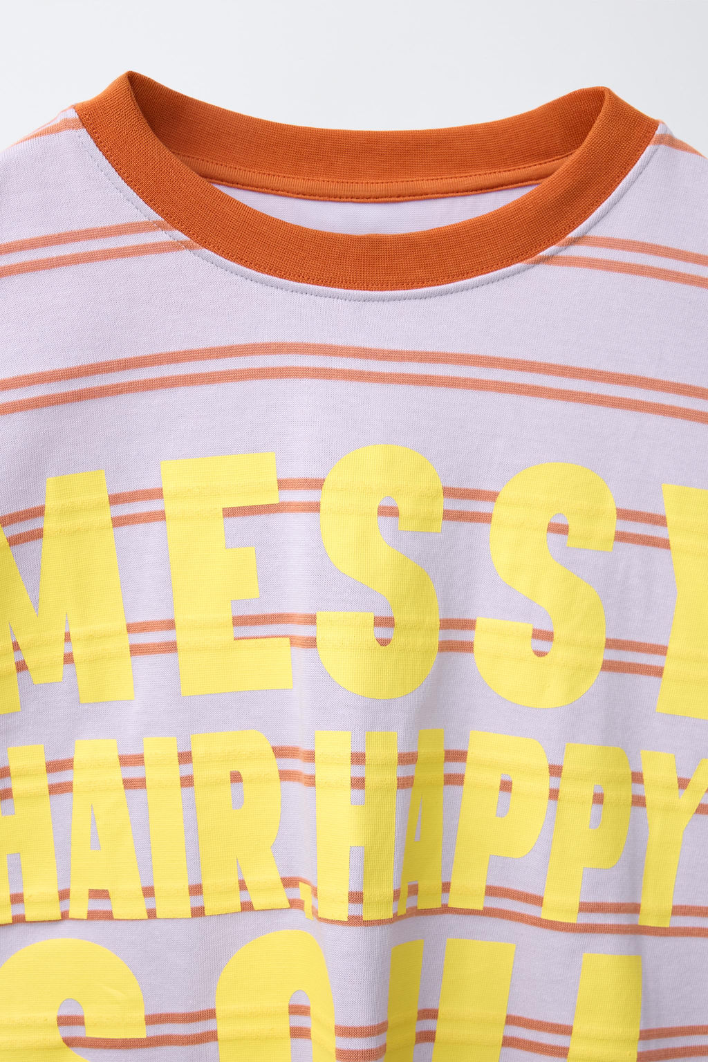 STRIPED AND TEXT T-SHIRT - Zara фото 3
