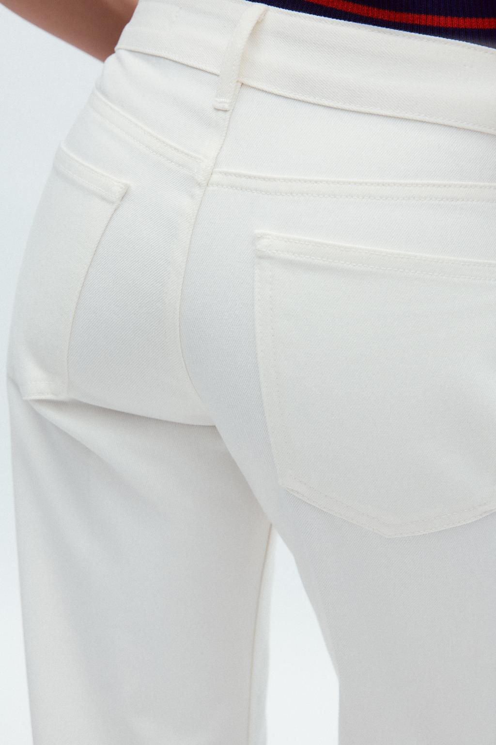 ZW COLLECTION LOW-RISE FLARE JEANS - Zara фото 6