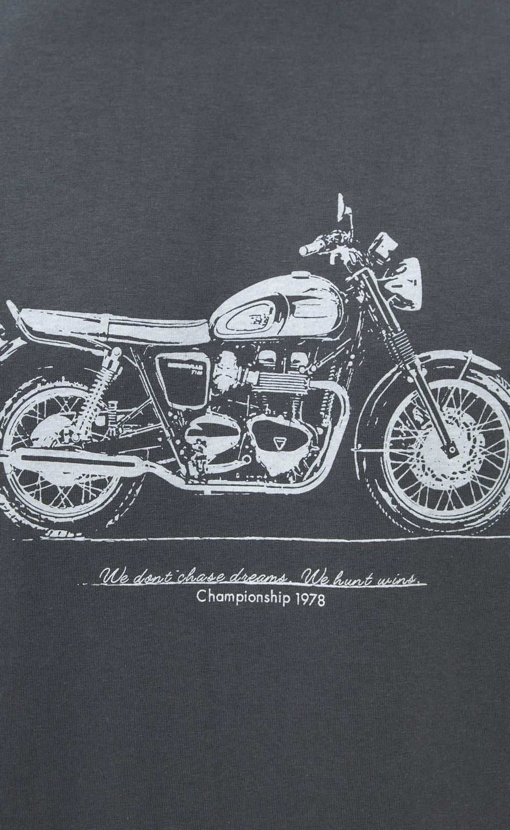 Футболка мужская с принтом F011-06-30 тёмно-серая - Fine joyce фото 9