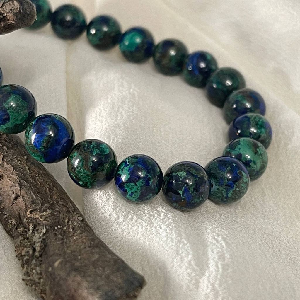 Браслет из Азурмалахита 18,5 см