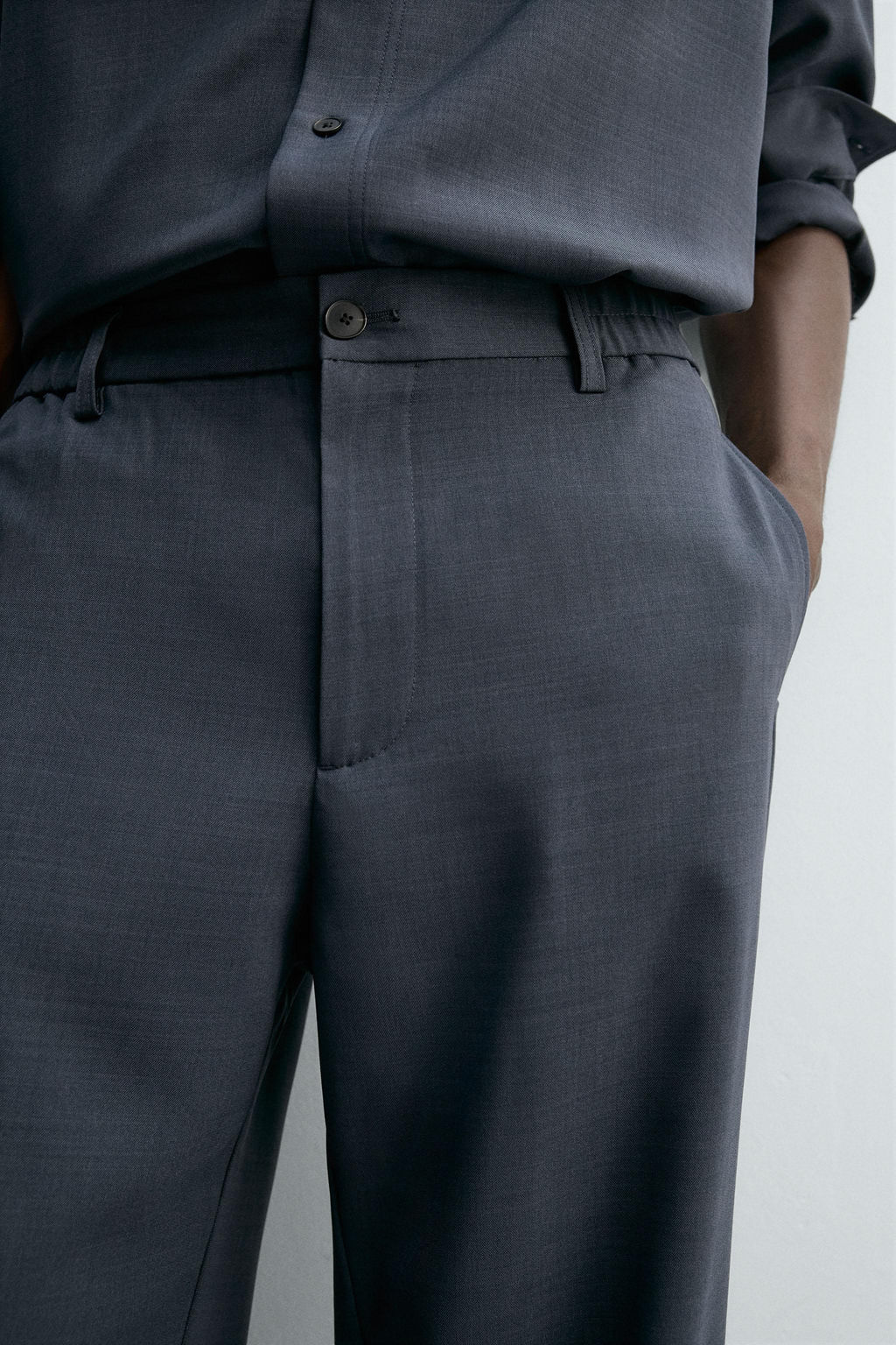 RELAXED FIT FLOWING TROUSERS - Zara фото 6