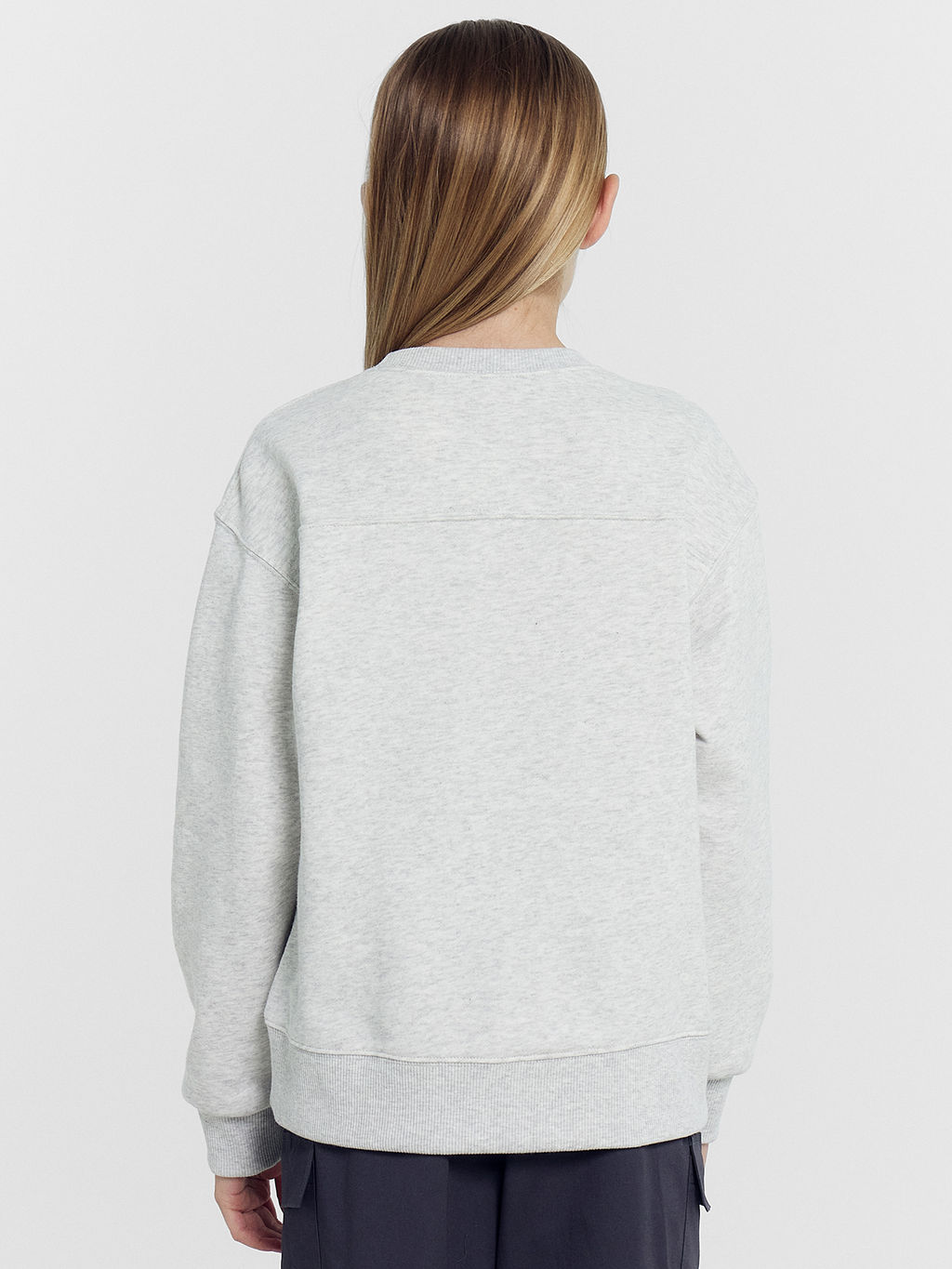 Свитшот для девочек в сером цвете с печатью - Mark formelle фото 4