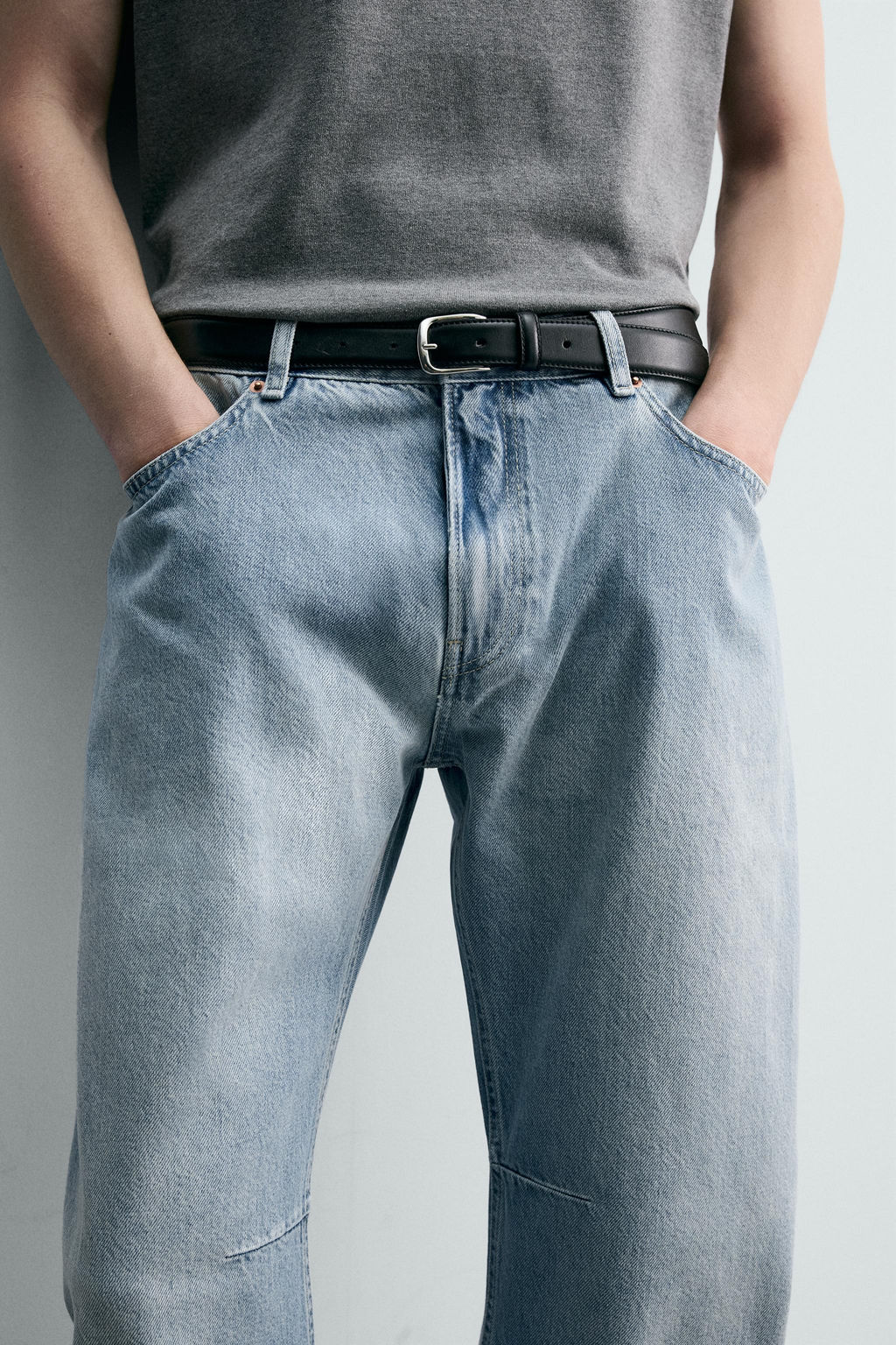 JEANS RELAXED BARREL FIT / Azul claro - Zara фото 8