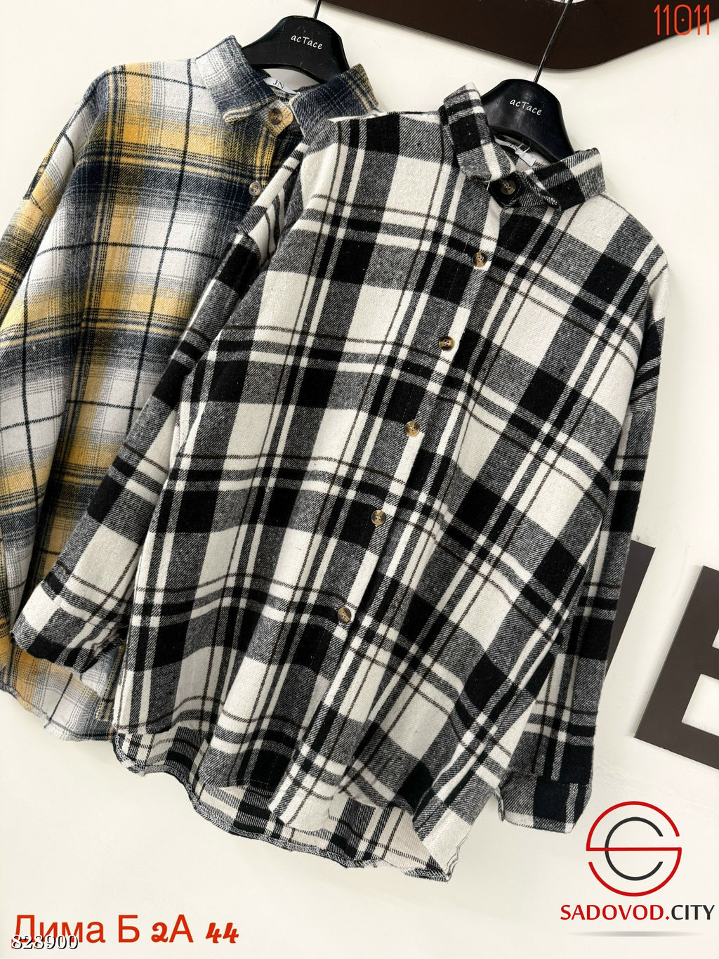 Рубашка женская в клетку