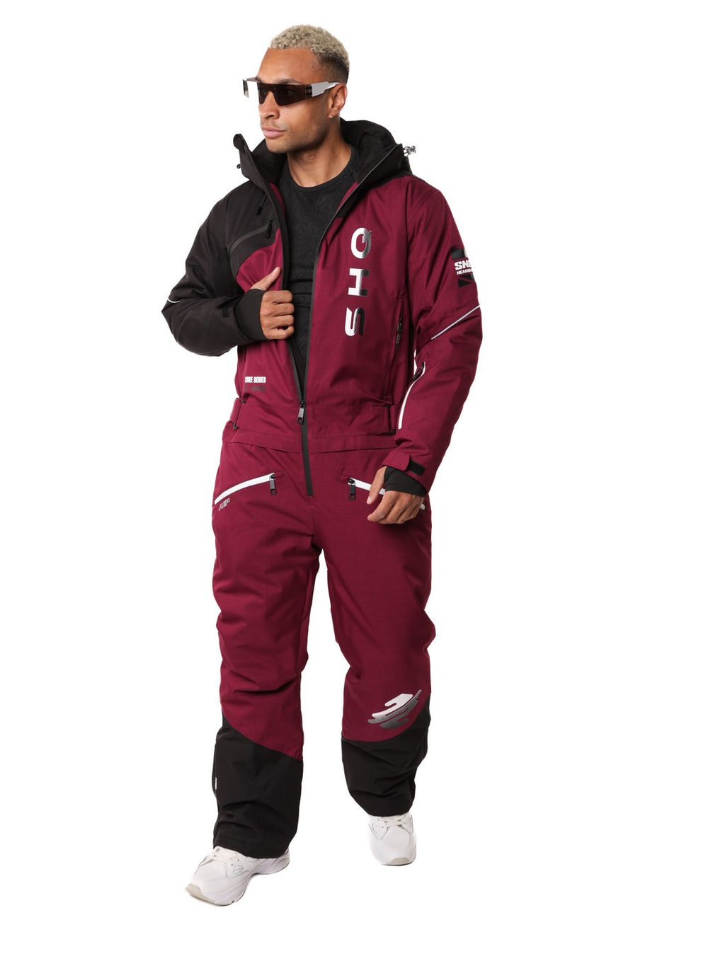 Комбинезон A-89033 Темно-бордовый