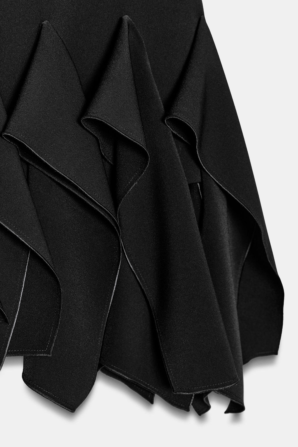 FALDA CORTA VOLANTES ZW COLLECTION / Negro - Zara фото 10