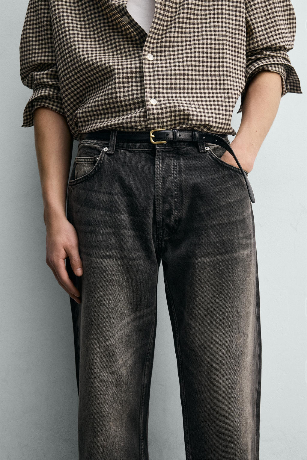 JEANS STRAIGHT FIT / Carb?n - Zara фото 7