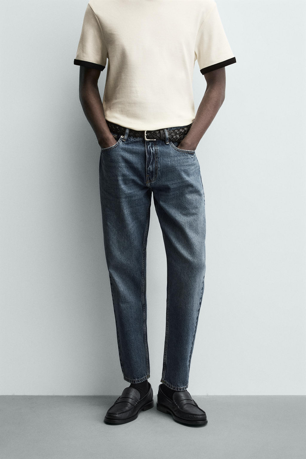 SLIM TAPERED FIT JEANS - Zara фото 2