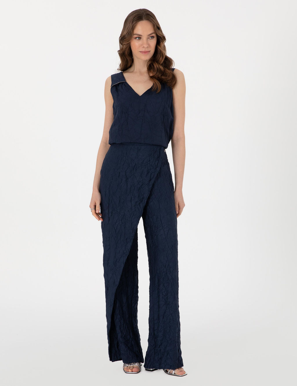 Lacivert Loose Fit Kanvas Pantolon - Pierre cardin фото 3