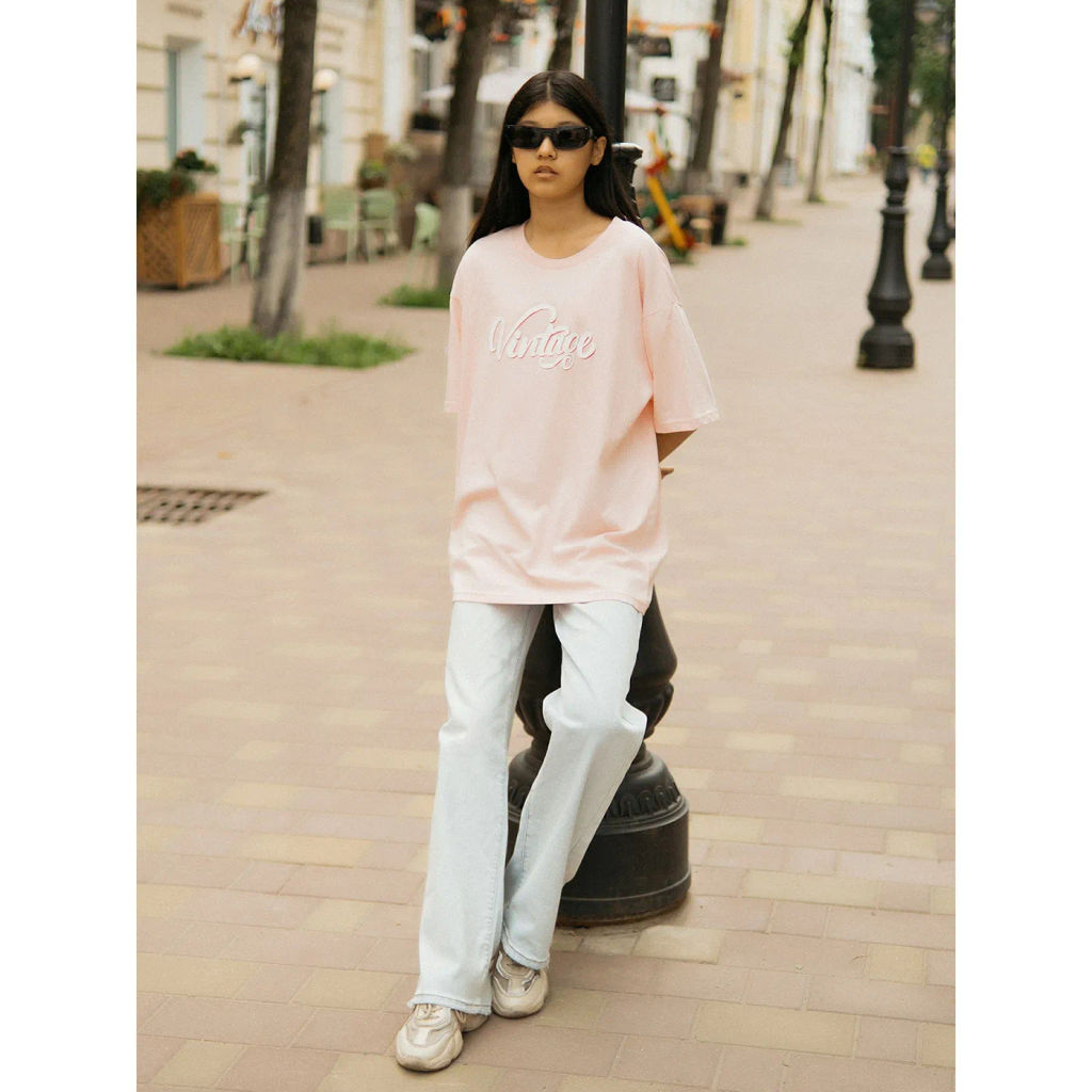 Футболка оверсайз кулирка 1657100304 - Youlala фото 15