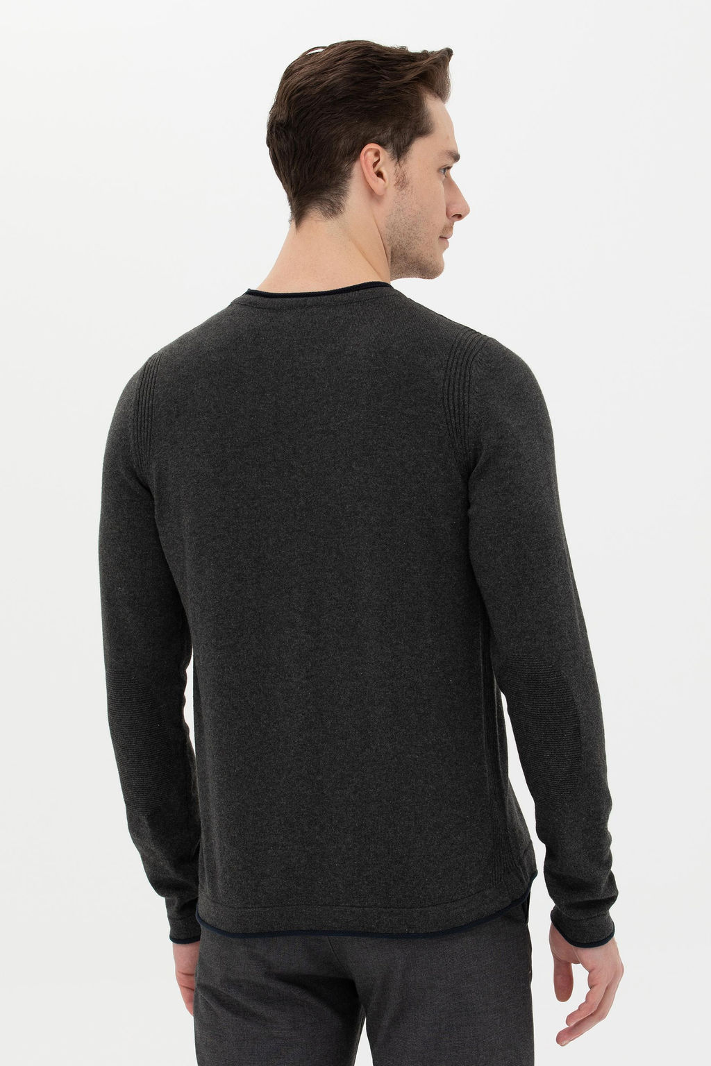 Мужской свитер антрацитового меланжа - U.s. polo assn фото 5