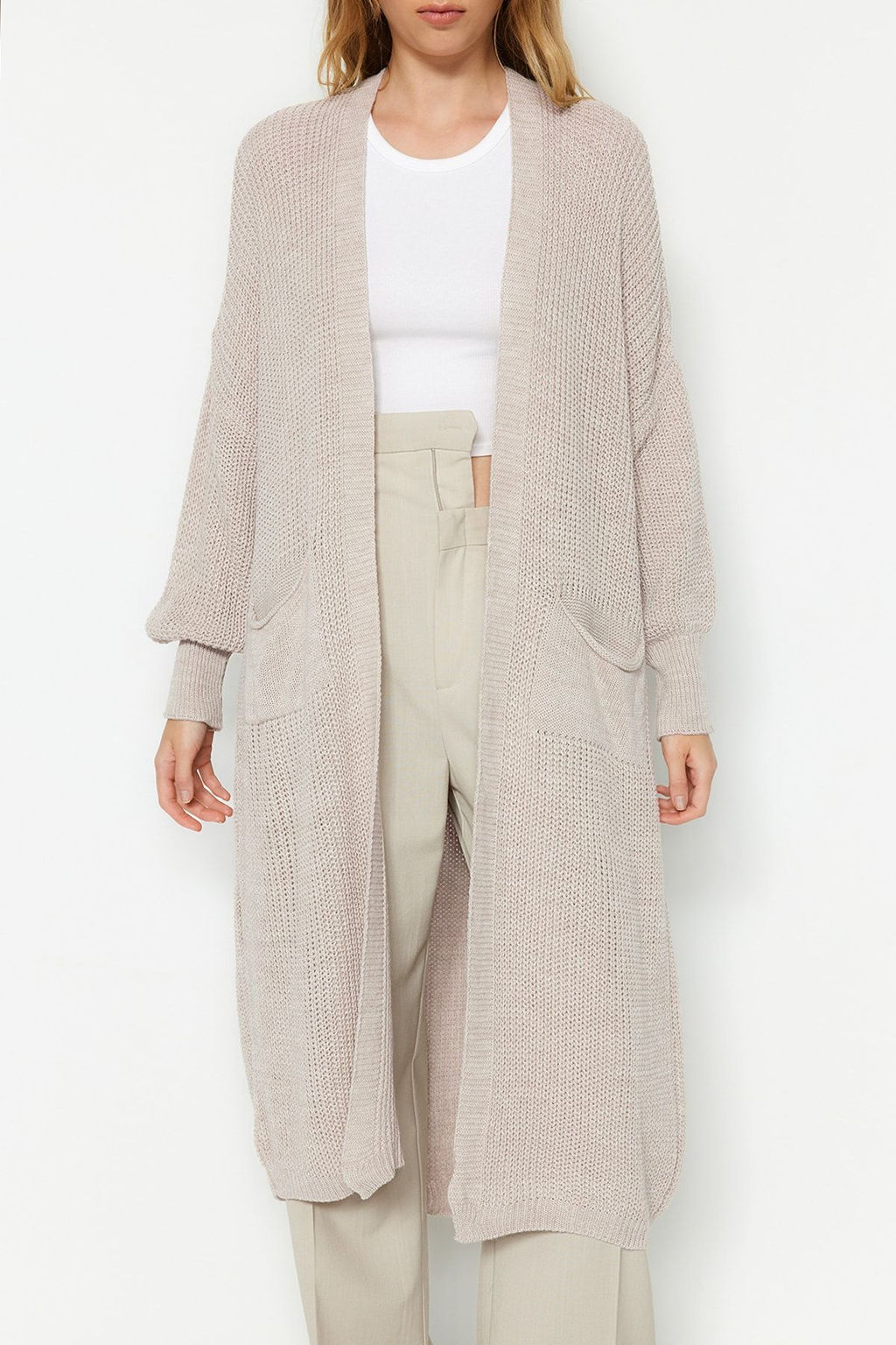 TRENDYOLMILLA Siyah Maxi Basic Triko H?rka TWOAW24HI00096  фото 12
