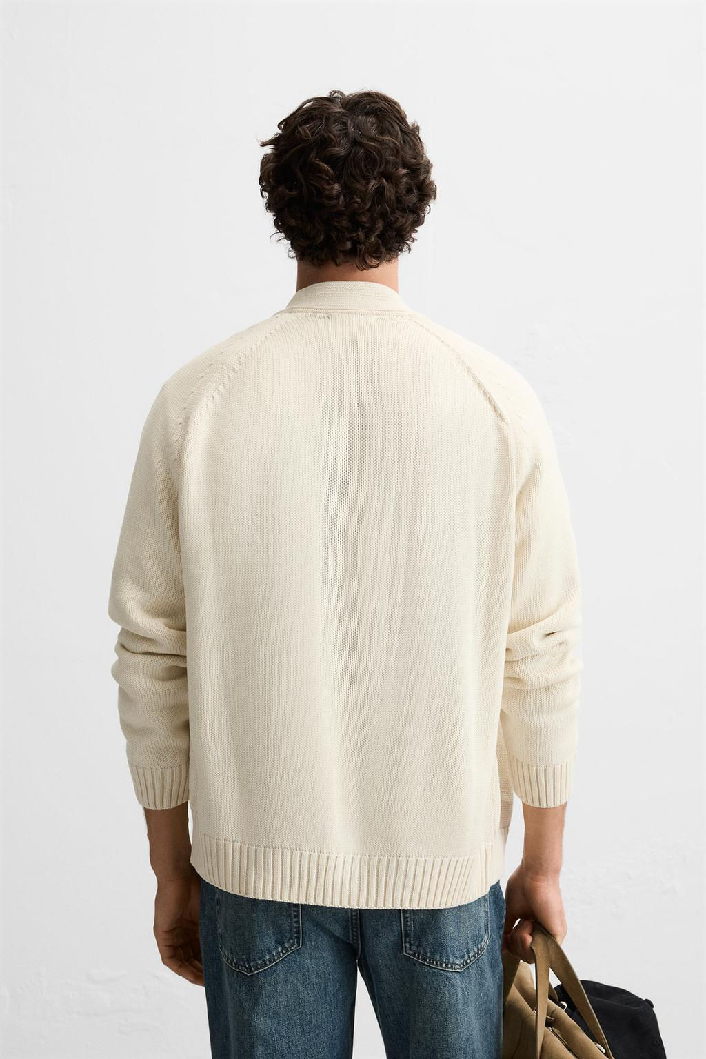 CONTRAST BUTTON CARDIGAN - Zara фото 3