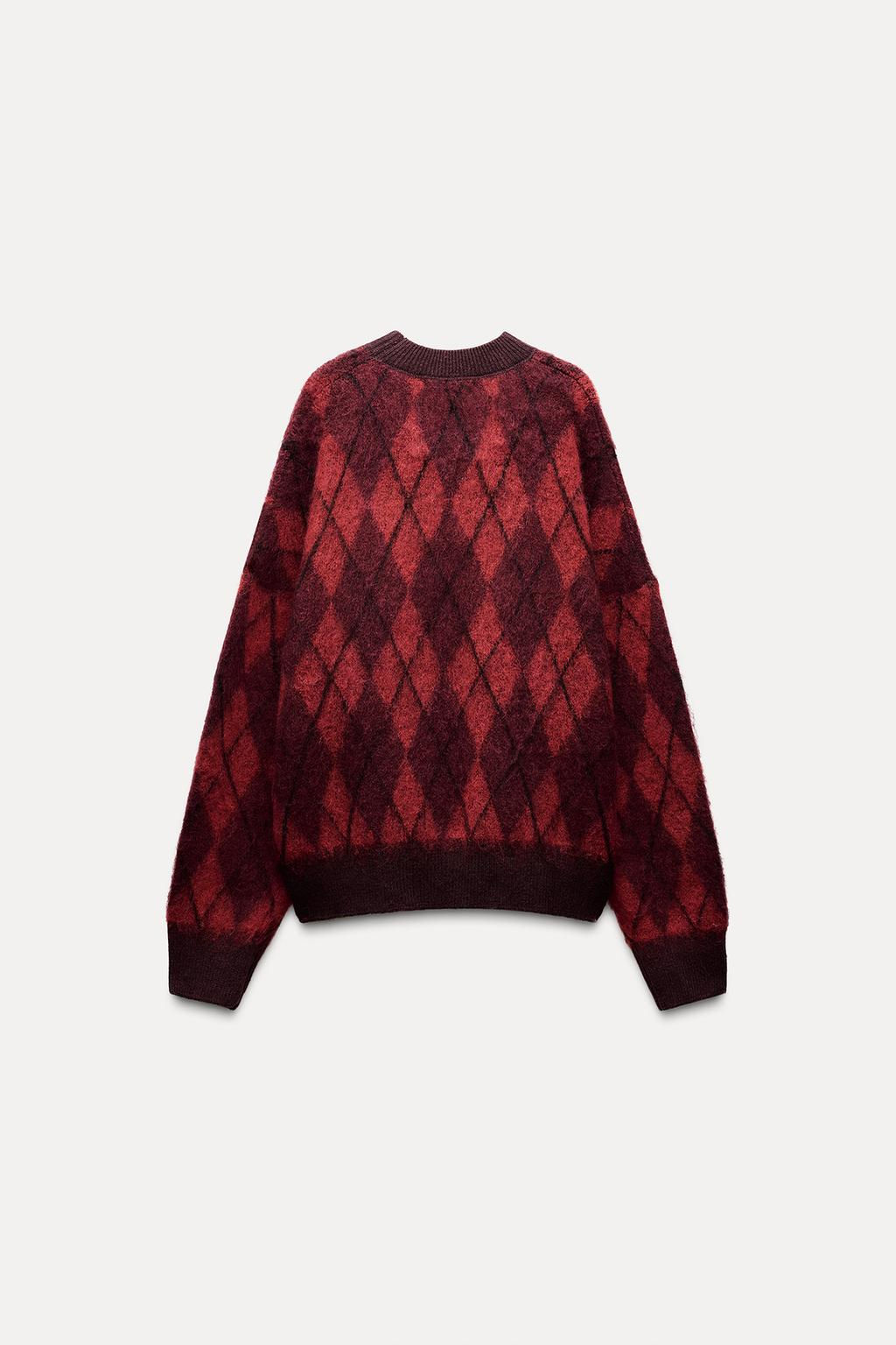 DIAMOND KNIT SWEATER - Zara фото 2