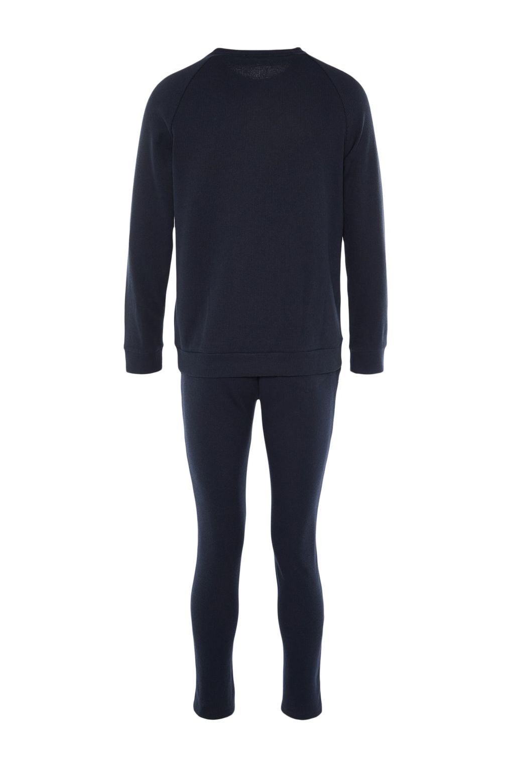 TRENDYOL MAN Lacivert Regular Fit Waffle Orme Pijama Tak?m? TMNAW23PT00015 - Trendyolmilla фото 7