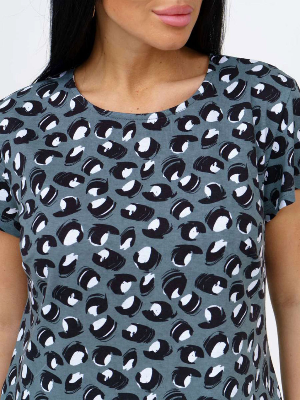 Платье женское, цвет зеленый белый черный