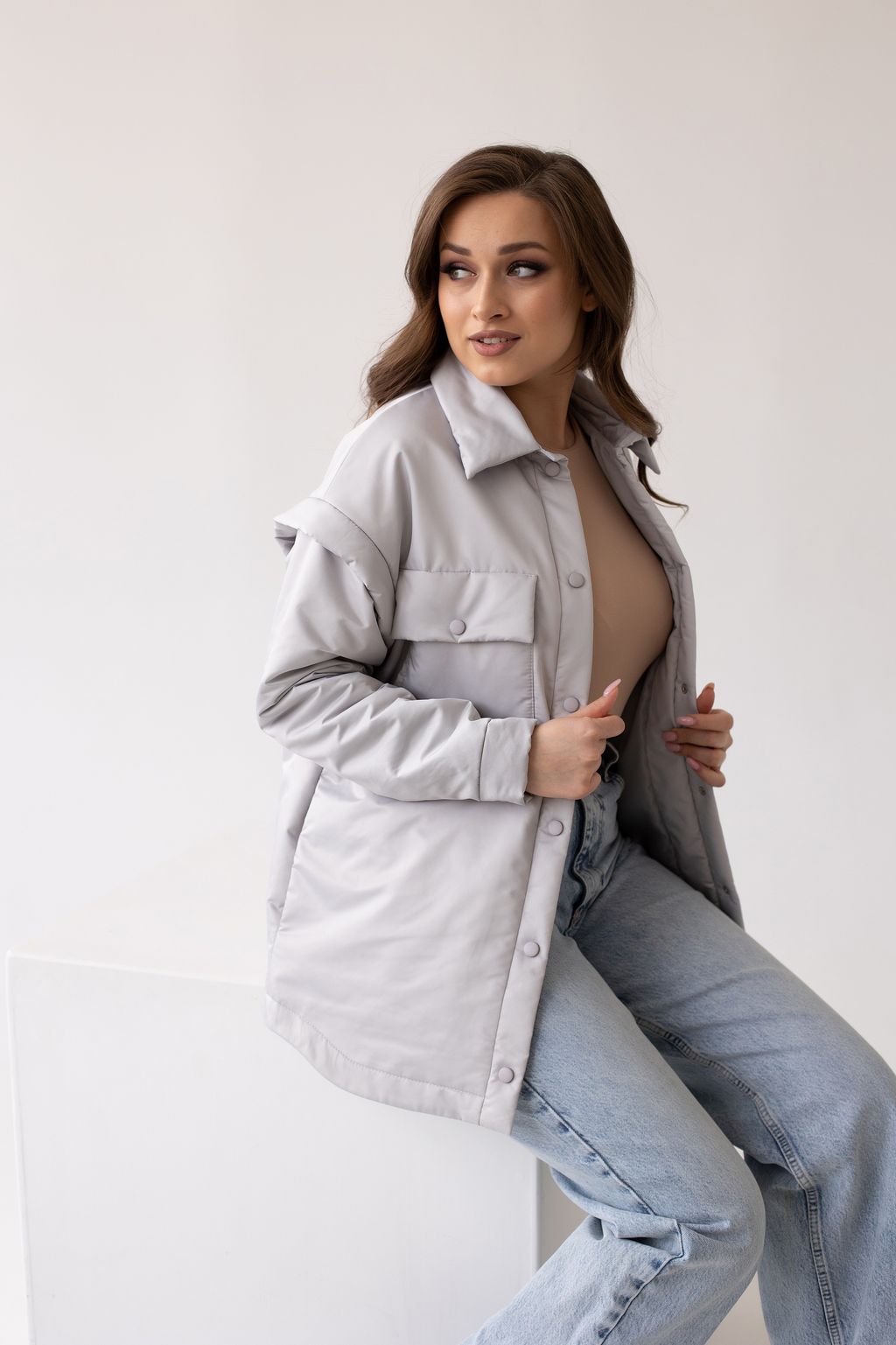 Куртка женская демисезонная 23983 (бежевый) - Kankan фото 16