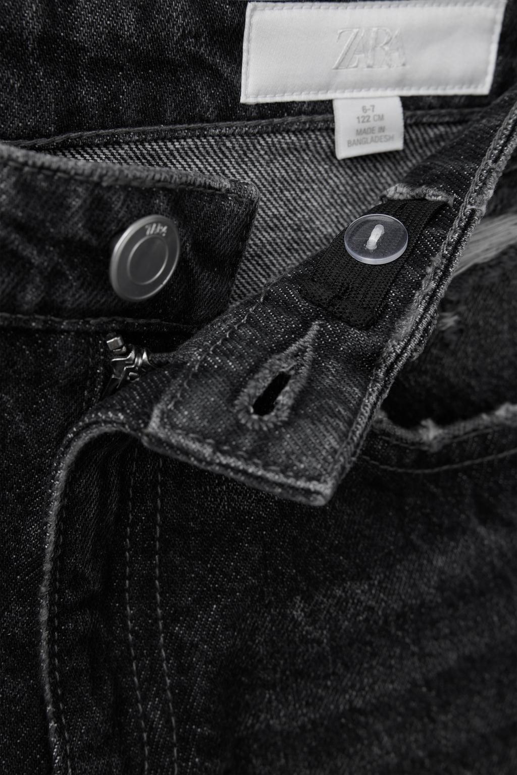 LONG BAGGY DENIM BERMUDA SHORTS - Zara фото 5