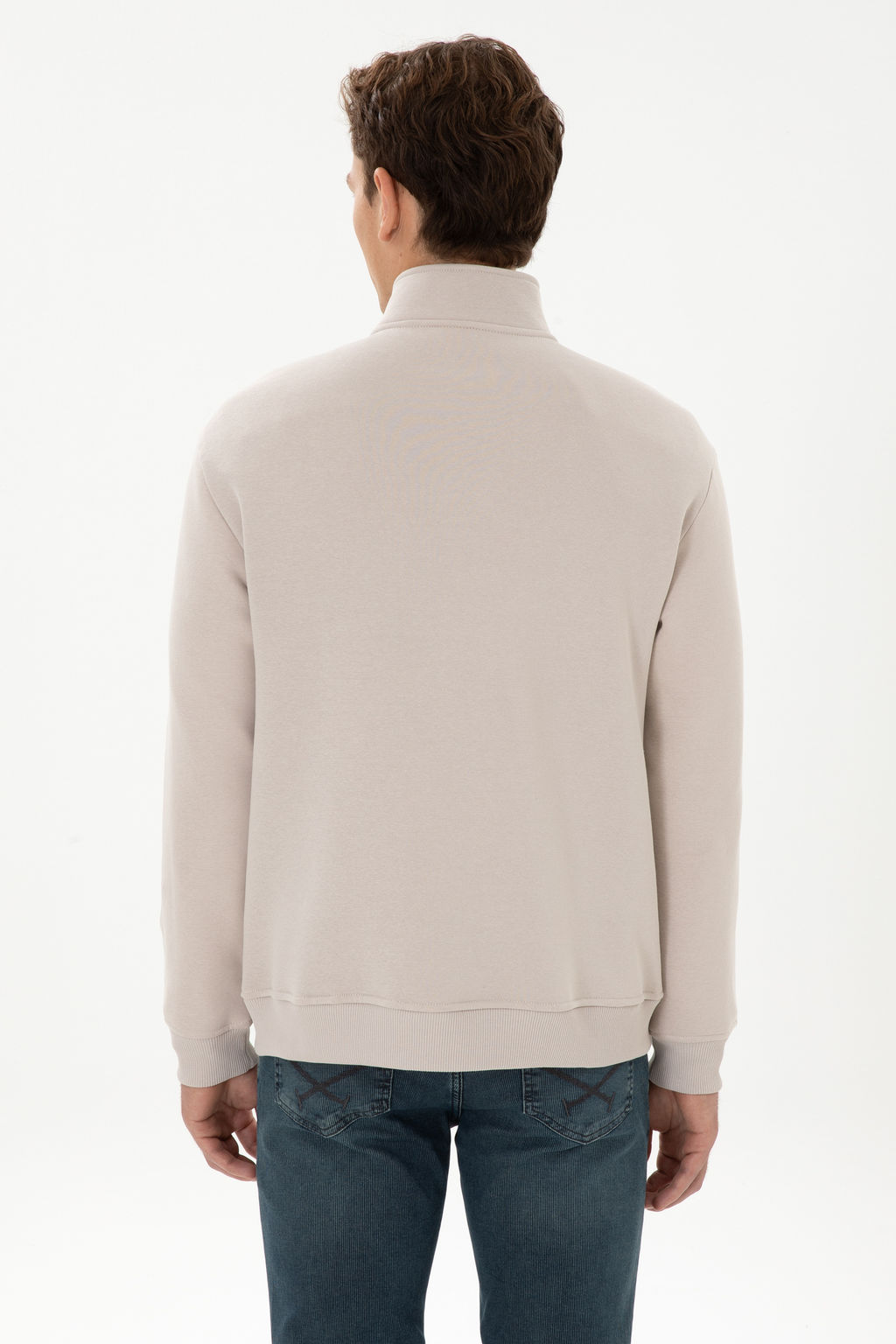 Erkek Comfort Fit Yar_m Fermuarl_ Ta_ Sweatshirt - U.s. polo assn фото 12