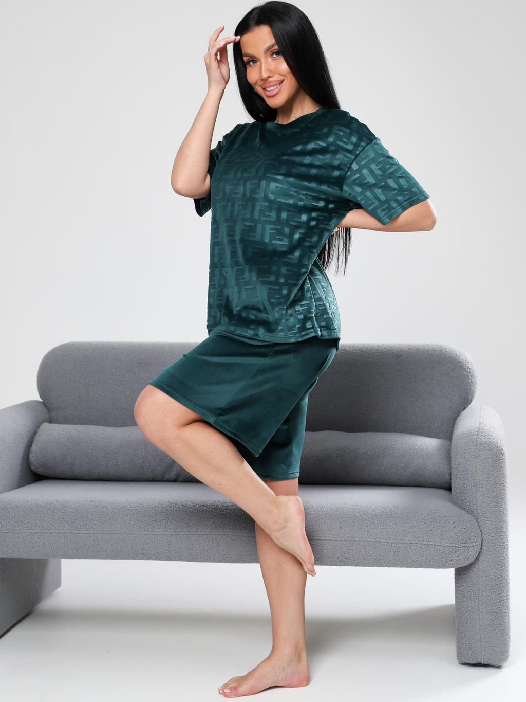 IV-CAPRIZ Чиэра-Жаккард - костюм из велюра с лайкрой  фото 4