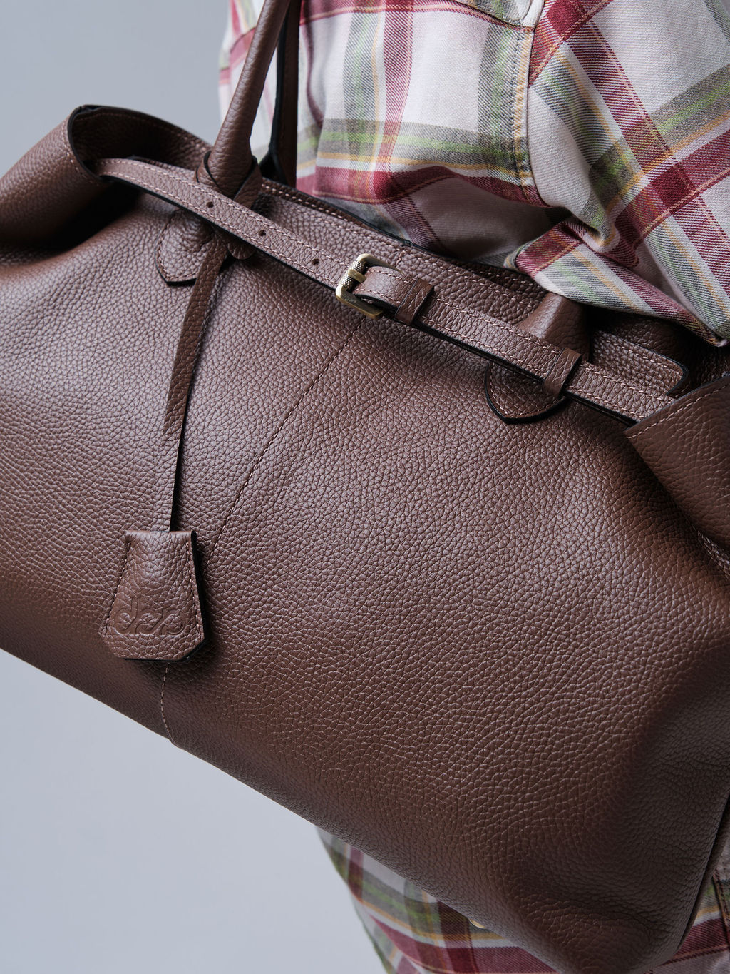 Кожаная сумка Daniela DBR 31375 коричневый какао  фото 9