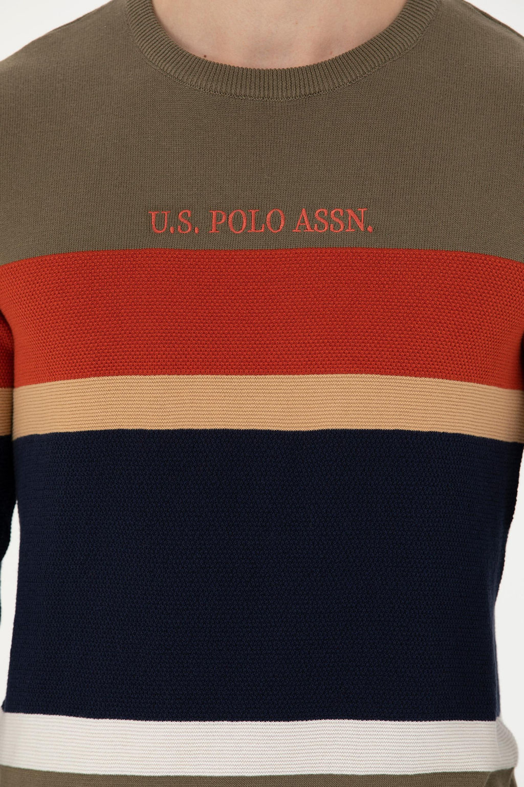 Мужской свитер цвета хаки - U.s. polo assn фото 21