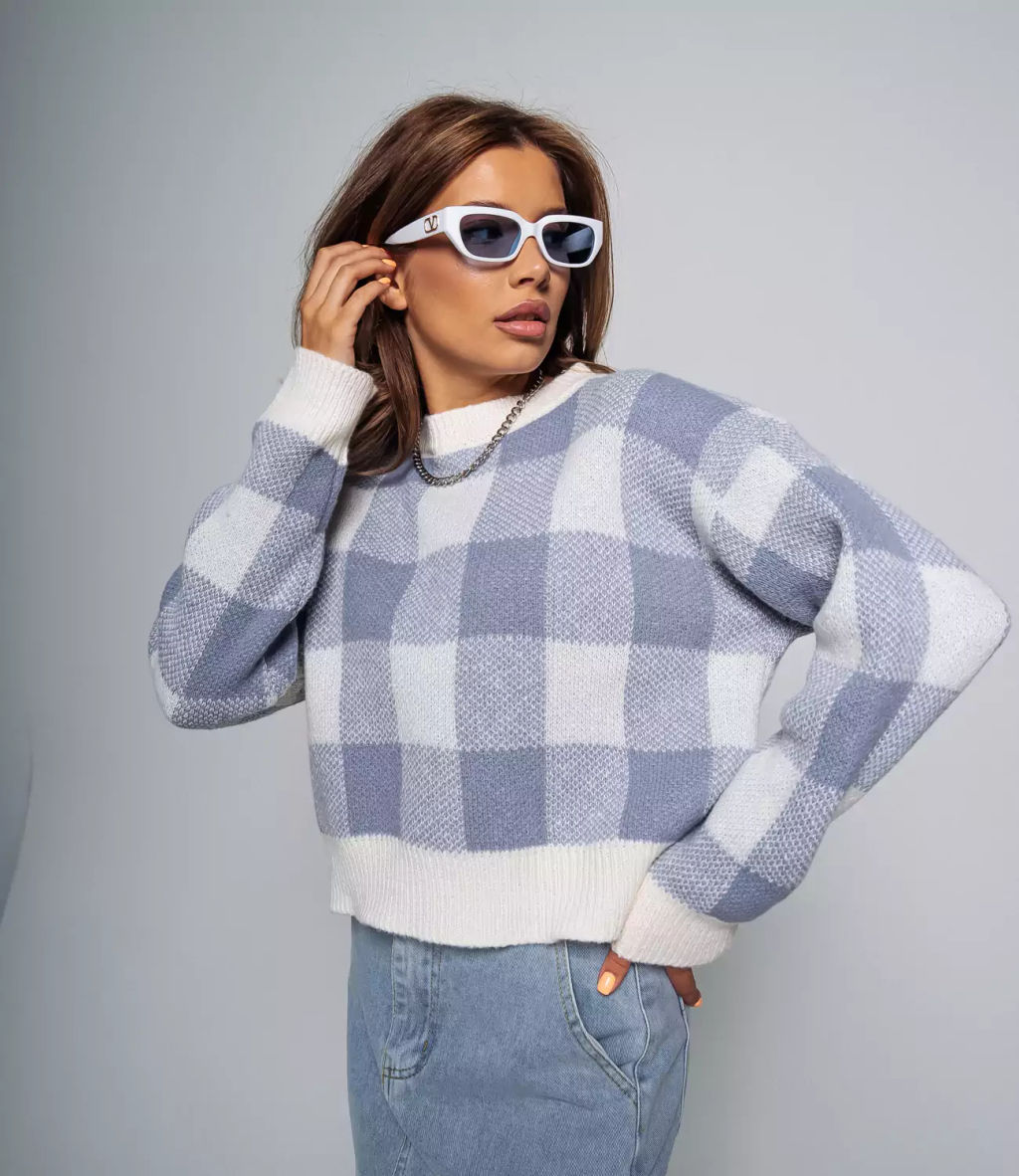 Свитер #КТ22221, голубой - Dommod фото 2