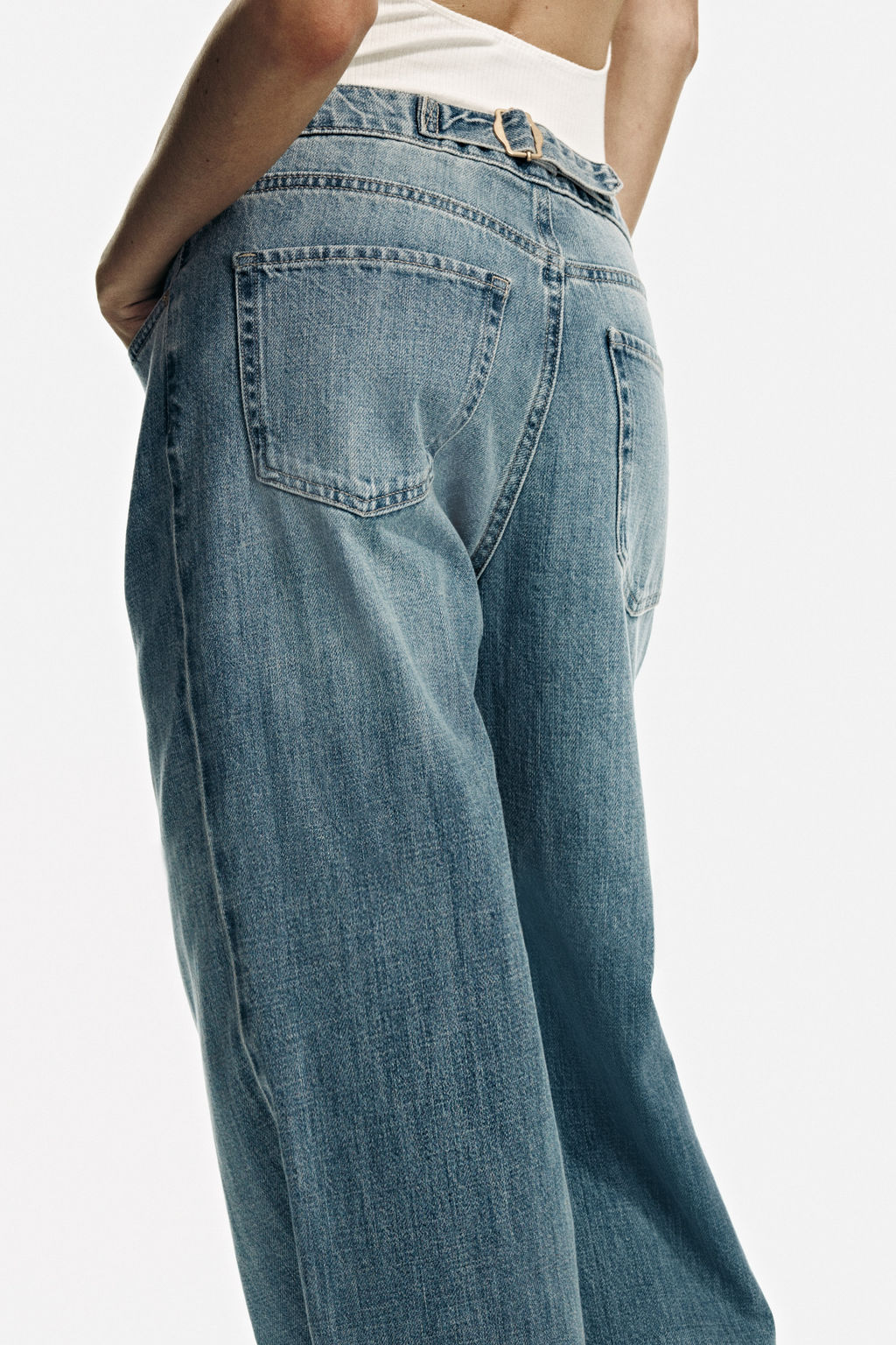 Wide Regular Waist Jeans - H&m фото 5