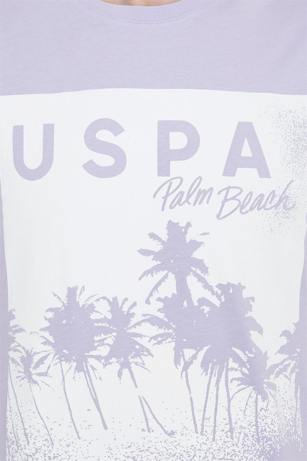 U. S. Polo Assn Мужская сиреневая футболка с круглым вырезом - U.s. polo assn фото 12