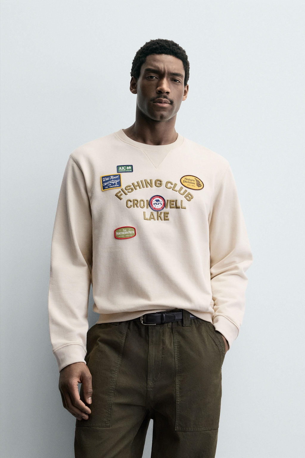 EMBROIDERED SLOGAN SWEATSHIRT - Zara фото 2