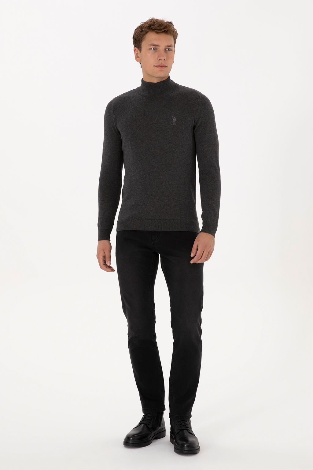 Erkek Siyah Slim Fit Jean Pantolon - U.s. polo assn фото 7