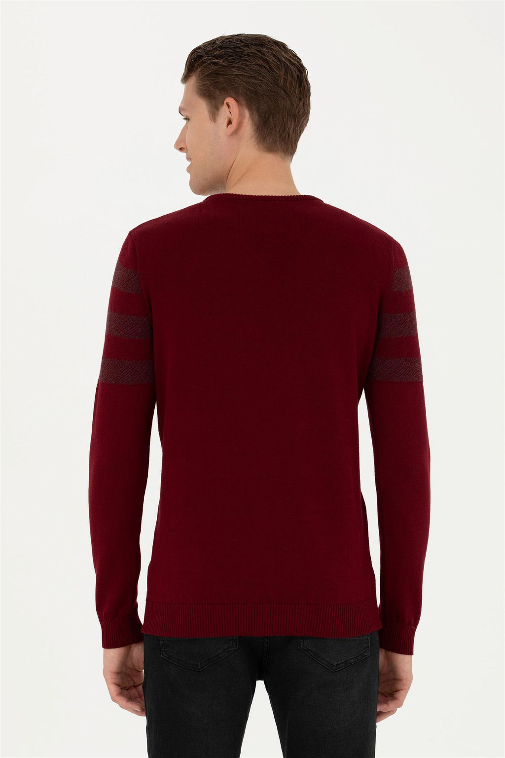 Мужской бордово-красный свитер - U.s. polo assn фото 5