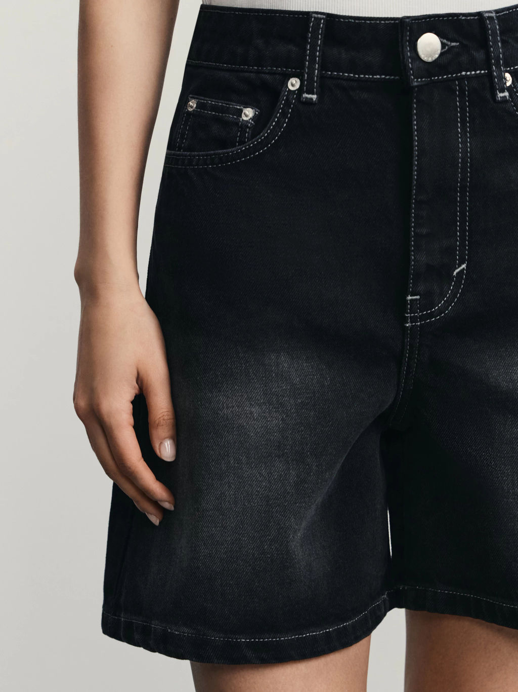 Джинсовые шорты А-силуэта / Zarina  фото 6