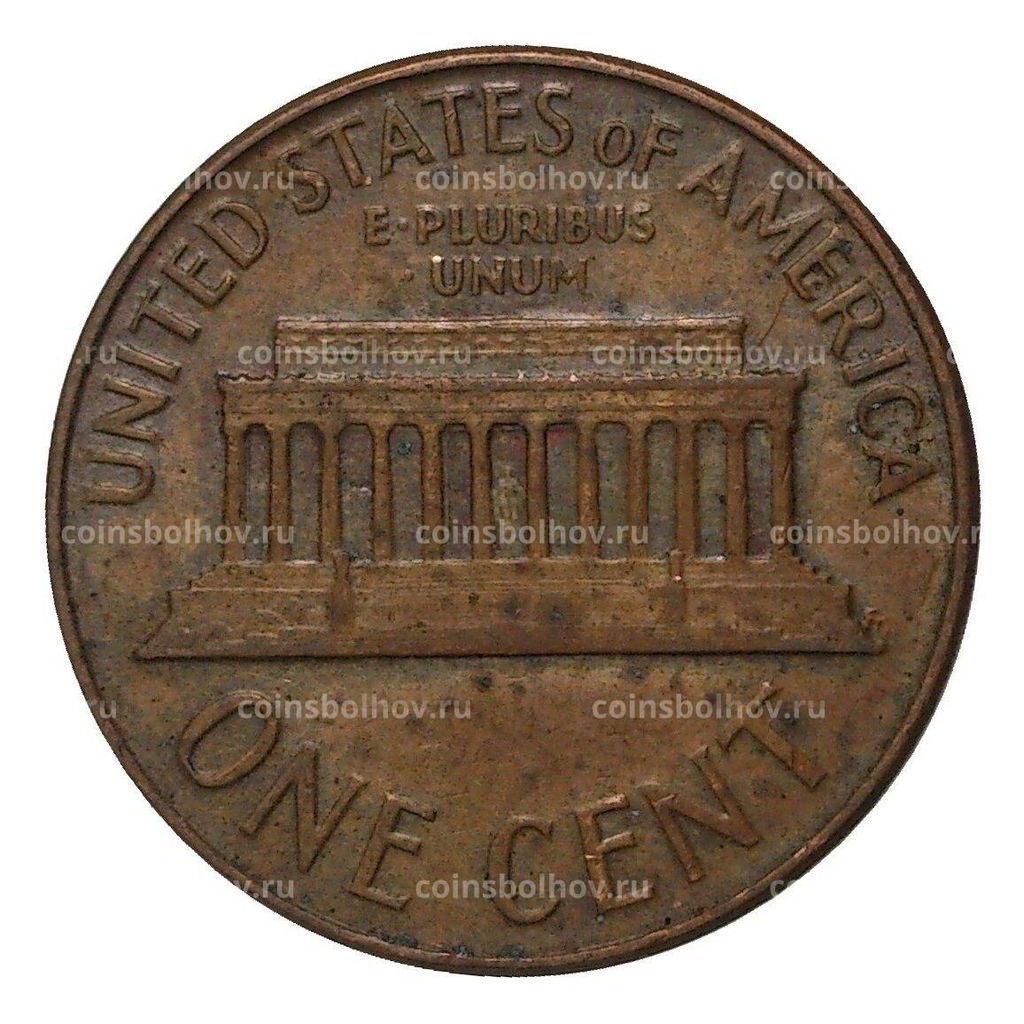 Монета 1 цент 1964 года D