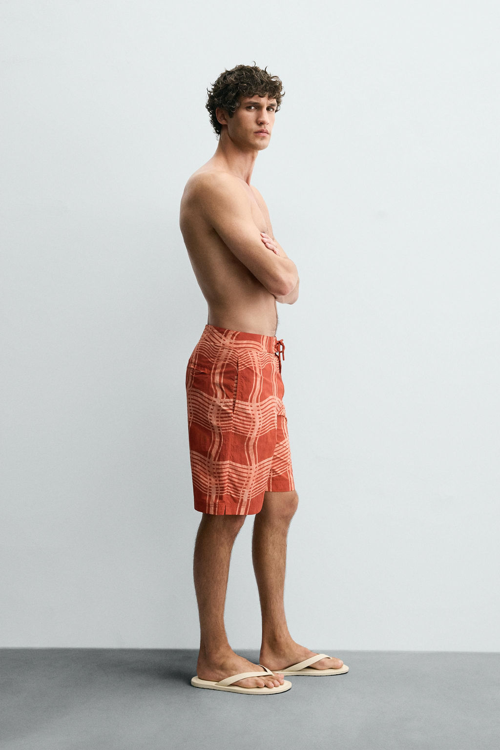 OTIS KWAME KYE QUAICOE PRINTED LONG SWIMMING TRUNKS - Zara фото 14