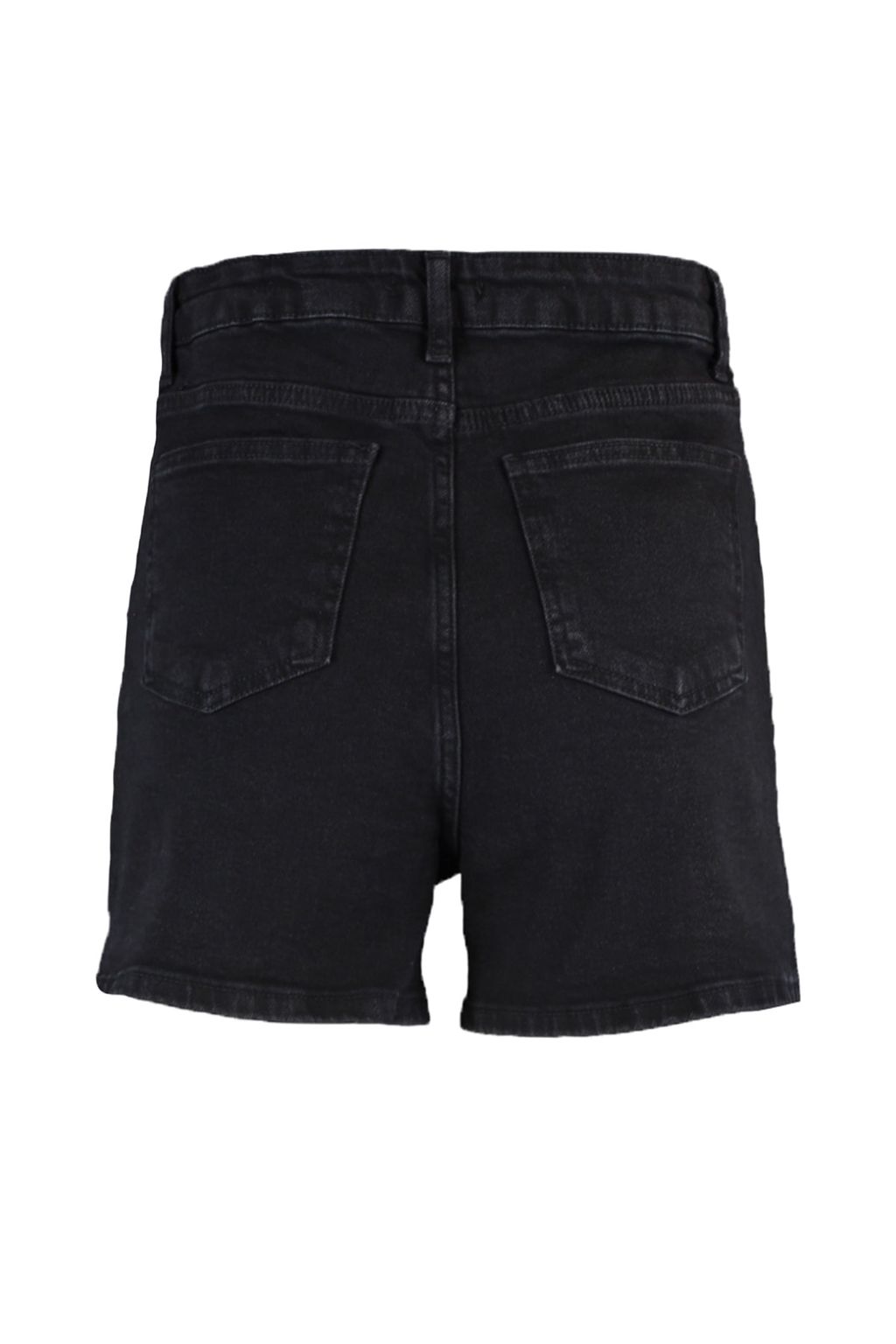 Siyah More Sustainable Yuksek Bel City Boy Denim Sort TWOSS20SR0210