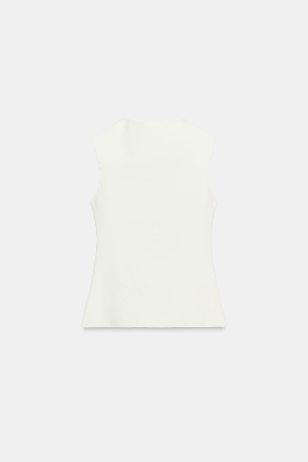 TOP CHALECO BOTONES / Blanco roto