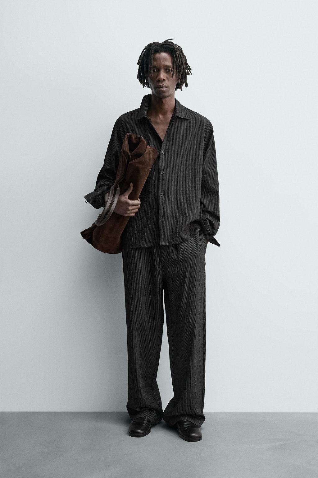 STRIPED FLOWING SHIRT