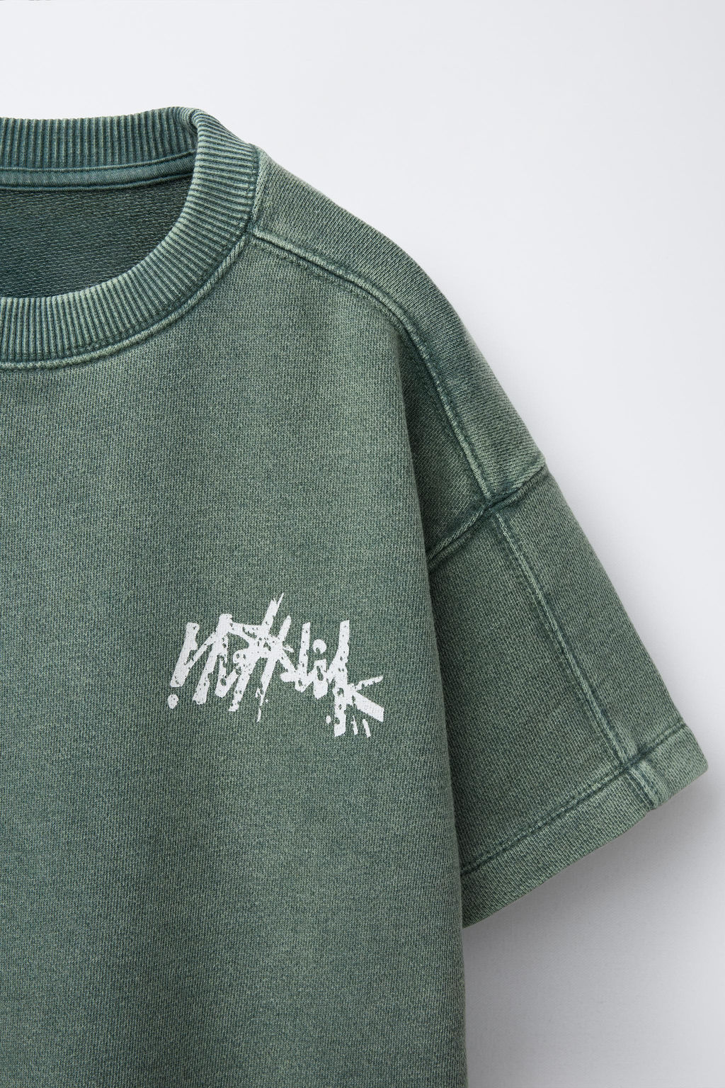 GRAFFITI FADED-EFFECT T-SHIRT - Zara фото 3