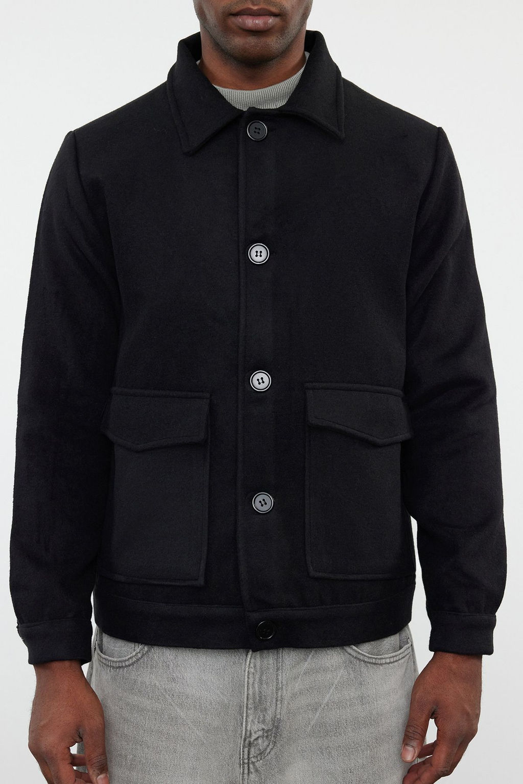 TRENDYOL MAN Siyah Regular Fit K?sa Kase K?sl?k Kaban TMNAW25KB00006 - Trendyolmilla фото 4