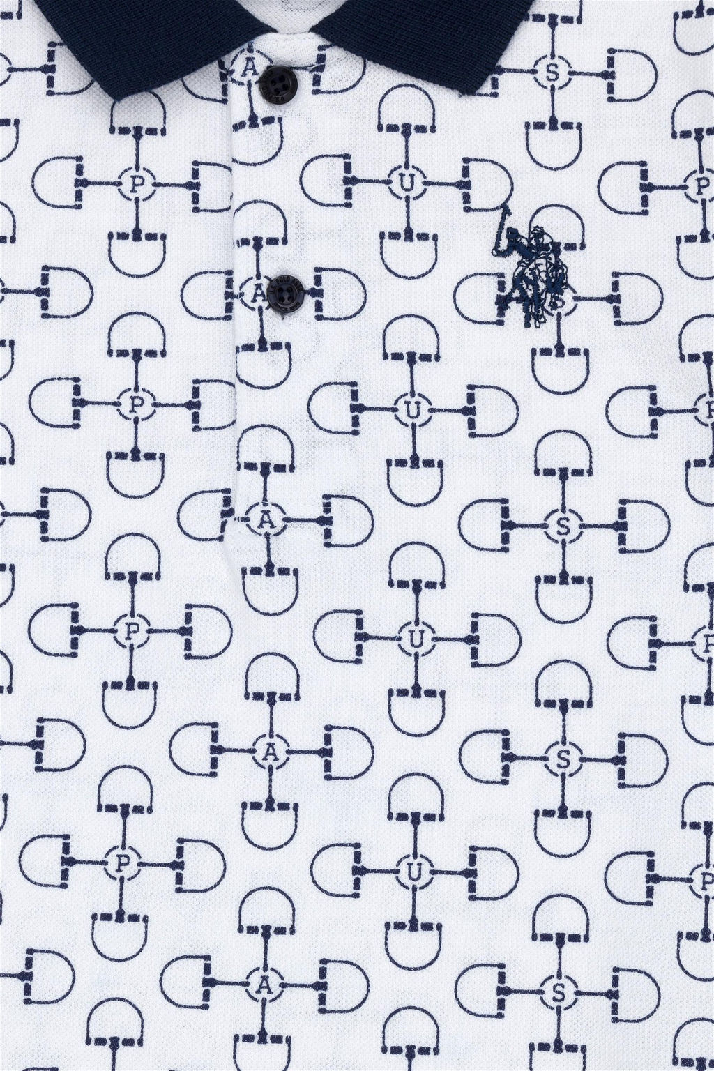 U. S. Polo Assn Белая футболка с воротником-поло для мальчика - U.s. polo assn фото 4