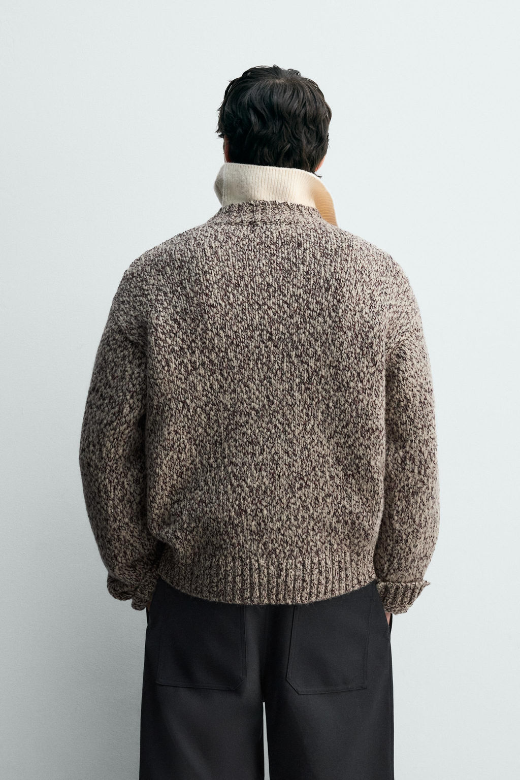 WOOL BLEND TEXTURED JUMPER