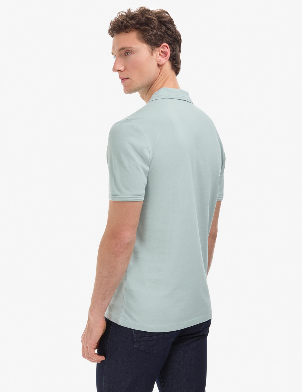Koyu Mint Regular Fit %100 Pamuk K_vr_lmaz Polo Yaka Basic Ti__rt
